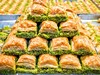 Typická turecká pochoutka, baklava
